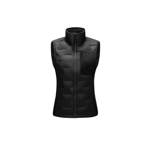 安德玛UA官方700蓬羽绒马甲女立领马夹防风保暖90鸭绒轻薄羽绒服