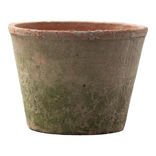 小矮筒粗陶多肉陶盆复古透气陶土盆青山瓦盆家用陶瓷兰花红陶花盆