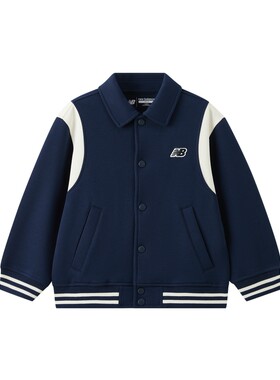 New Balance nb童装男女儿童复古潮流绣花翻领外套ND4DG83033