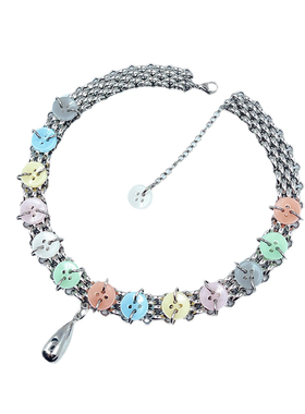 原创手作夏日果冻choker项链颈链