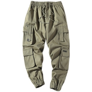 重头来过哈伦裤男女生潮牌束脚裤休闲宽松大码长裤日系复古工装裤