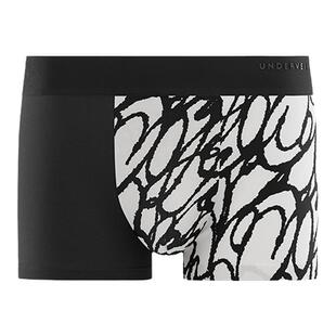 纹里拼接印花EXQUISITE男士平角内裤无痕抗菌裸感透气莱卡棉四角