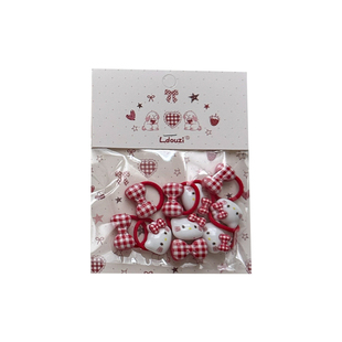 10个装~KT猫婴儿拇指发圈汗毛发量少可爱卡通2cm发绳女宝宝扎头发