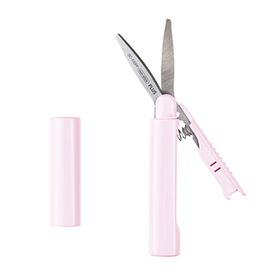 日本PLUS普乐士twiggy限定便携笔形式剪刀折叠迷你手帐手工防粘