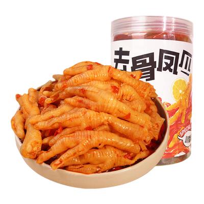 谭八爷无骨鸡爪酸辣红油1kg冷藏