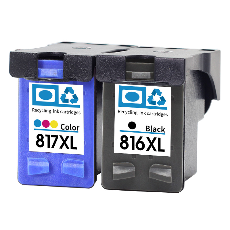 琴朗適用惠普HP816墨盒黑色817彩色D2468 2368 F2288 2188 f388 F2238 3938 F378 3558 3538 3748 4308打印機(jī)