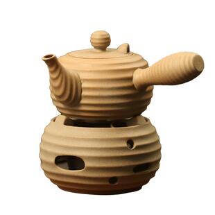 老岩泥煮茶壶粗陶烧水壶酒精炉蜡烛温茶加热底座户外便携茶具茶炉