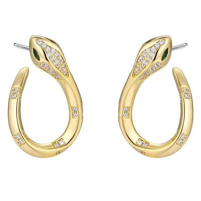 【自营】VITARING耳环女灵蛇圆环耳坠925银耳坠小众设计耳饰