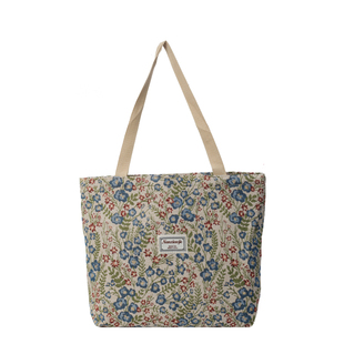 大容量通勤包手提包包2025新款单肩托特包百搭休闲帆布包