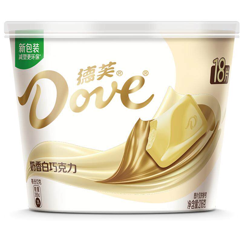 德芙奶香白巧克力浓郁奶香休闲儿童零食教师节礼物喜糖果伴手礼