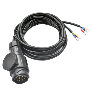 背架尾灯线束插头欧式13针后挂式越野摩托自行车背架拖挂车连接线