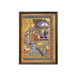 波斯细密画阿拉伯伊朗印度土耳其风情餐厅装饰画卧室玄关书房画