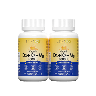 UBIO维生素d3k2镁三合一骨骼健康