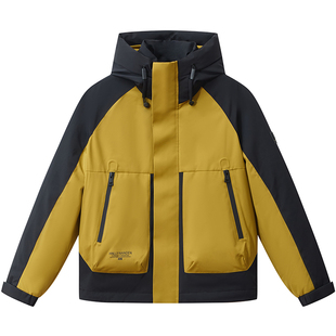 BM男士羽绒款爆款2025新款外套男款新国标90白鸭绒撞色冬季防寒服