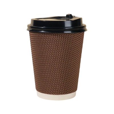加厚三层瓦楞咖啡纸杯漏水包赔