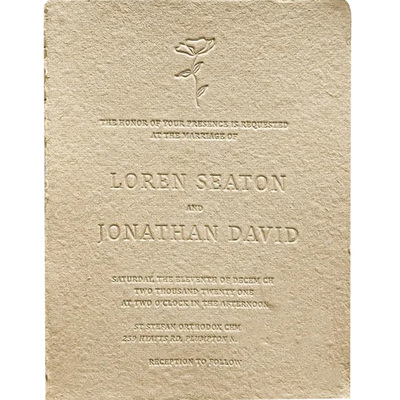 复古毛边|加厚绵纸贺卡/明信片