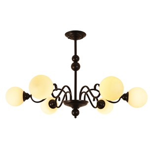 魔匠艺人黑色中古风客厅吊灯魔豆吊灯法式奶油卧室2025年新款主灯