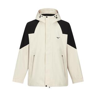 【会员专享】Mizuno美津浓新款三合一可拆卸防风连帽防风衣登山服