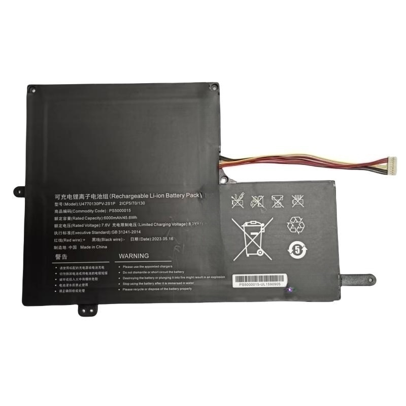 U4770130PV-2S适用攀升MaxBook P2Pro P154ABN53/4 P156ABN5B电池