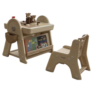 Lovepad多功能儿童积木桌子男孩女孩大颗粒益智游戏桌画板玩具桌