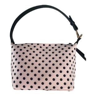 新品自制尼龙甜美粉色单肩包软妹波点水桶手提包少女轻便饭盒包