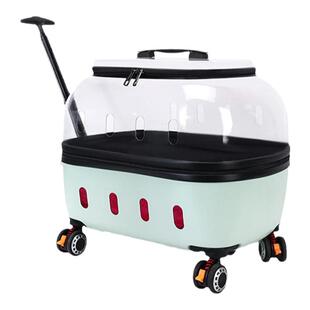 宠物拉杆箱带刹车猫咪外出行李箱猫包便携狗太空舱大容量宠物推车