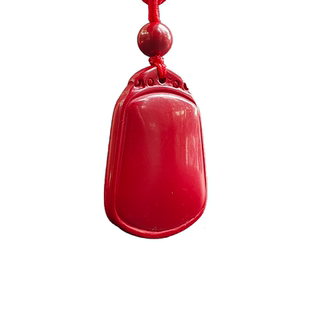 丹砂世家无事牌吊坠高含量真朱砂天然原矿男女护身保平安本命年礼