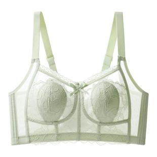 兔耳朵内衣女超薄款大胸显小胸夏季性感收副乳防下垂不凸点文胸罩