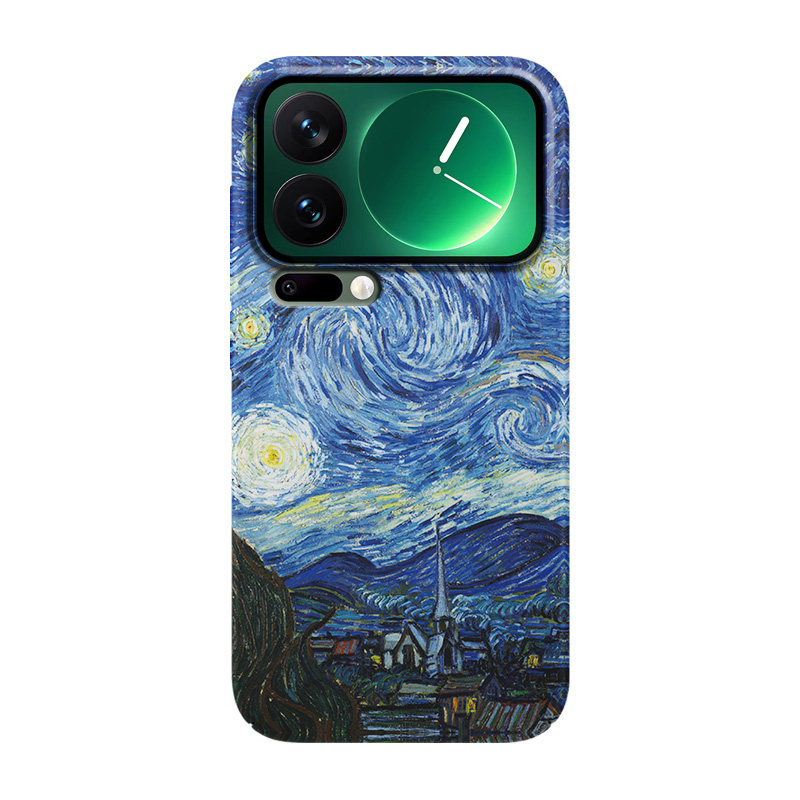 适用小米17promax艺术油画保护壳