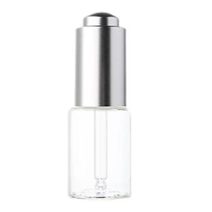 HOPECK电镀银哪呀滴管盖管制玻璃瓶15牙3-15ml精华素粉底液精油瓶