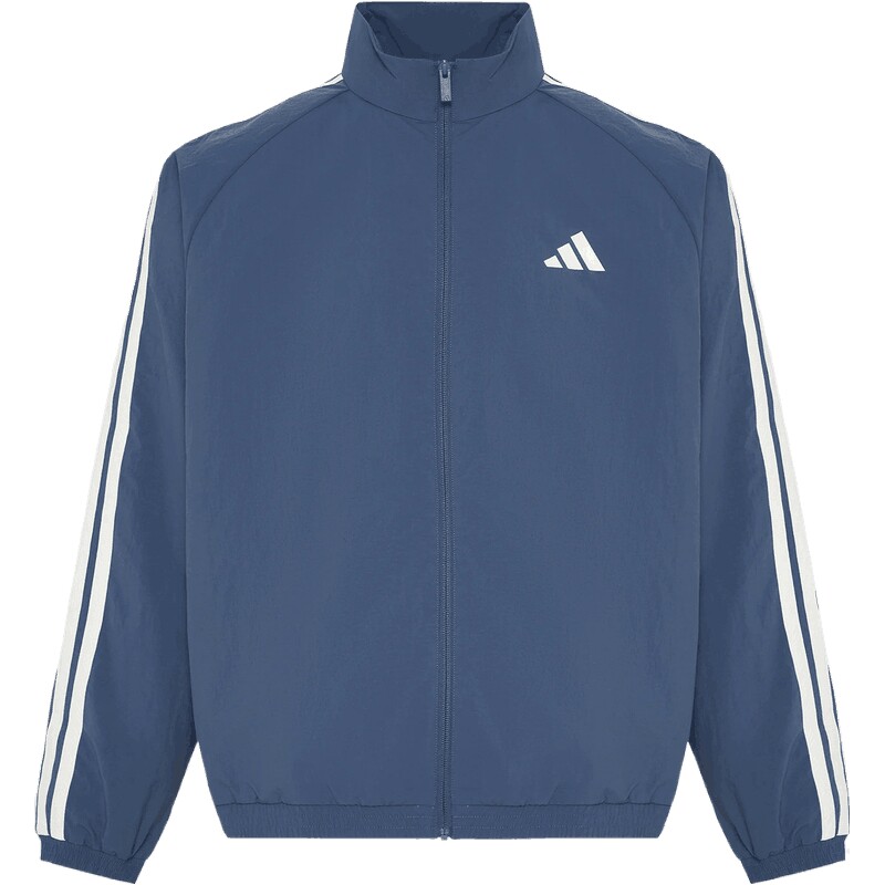滔搏丨adidas阿迪达斯男子时尚潮流立领运动休闲夹克外套KX0493