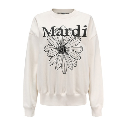 Mardi经典小雏菊字母印花卫衣