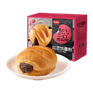 包邮福事多红豆馅手撕面包400g*1箱早晚代餐蛋糕休闲零食糕点囤货