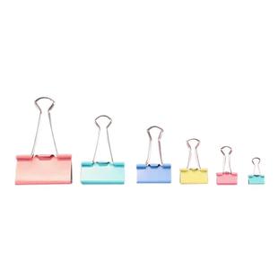 彩色长尾夹小夹子文件夹大小号试卷夹书夹燕尾夹铁票据夹办公文具