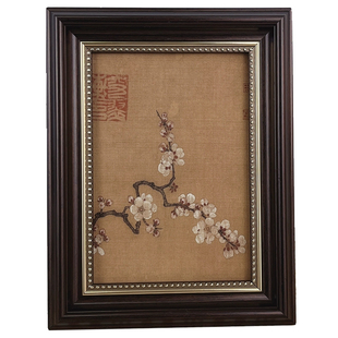 法式中古风油画装饰画摆件客厅卧室玄关摆台挂画新中式复古相框