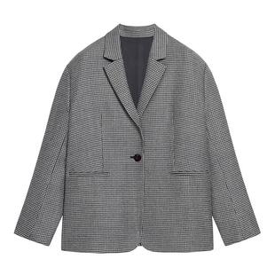 【100%绵羊毛】BLUE ERDOS千鸟格西装外套B246J1006