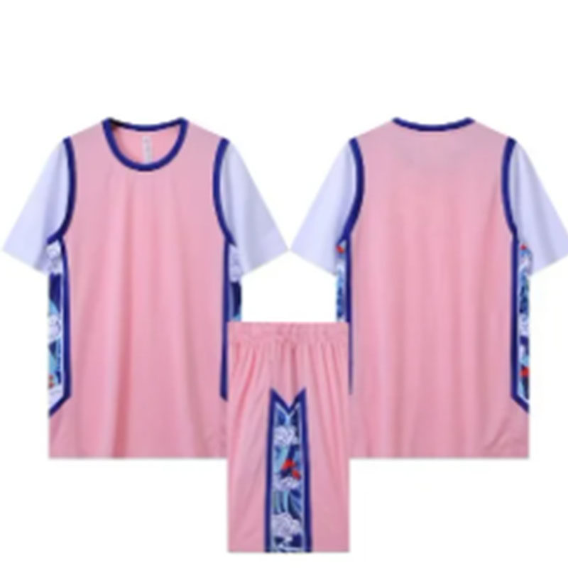 篮球服女套装男款短袖班服定制球衣假两件大中小学生运动比赛队服