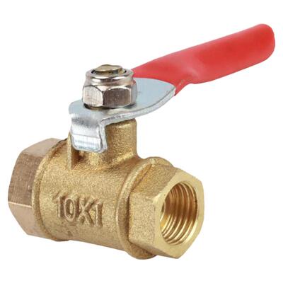 气动内丝外牙直通铜球阀黄铜加厚