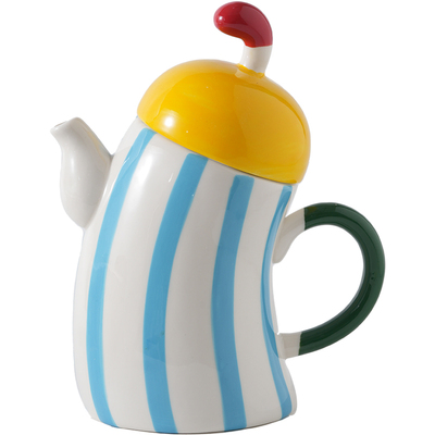 【居家好物】设计感可爱叉腰茶壶