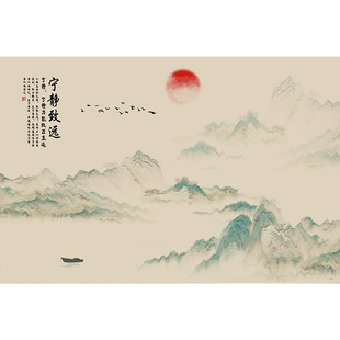 中式风水书法桌垫隔热垫耐高温硅藻泥餐桌布茶几垫办公台面保护垫