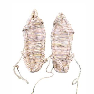 2023夏季新款草鞋男士手工编织稻草鞋女红军复古天然国潮凉鞋藤草