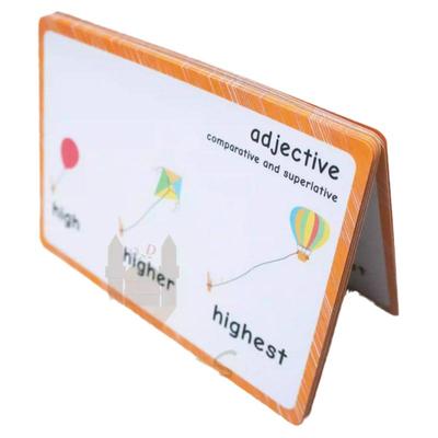 Adjective形容比较级英语闪卡幼儿儿童小学启蒙早教教具单词卡片