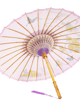 毕六福油纸伞泸州非遗手工手绘防雨古风伞神仙姐姐汉服雨伞春驹图