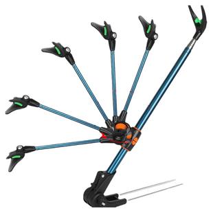 不锈钢钓鱼地插鱼竿支架台钓炮台鱼竿架炮台杆撑手竿杆架竿架配件