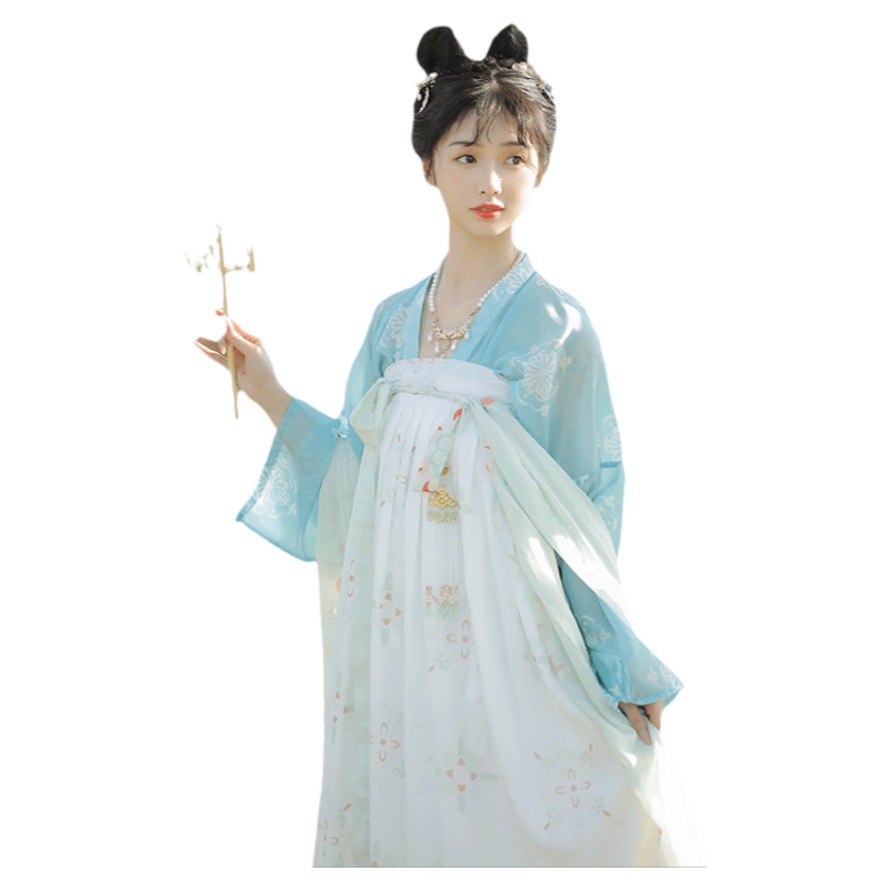 柒玥瑾_素渺 原创齐胸襦裙汉服女2025新款春夏唐制复原款仙气古装
