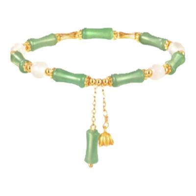 【网红爆款】和田玉竹节手链国风