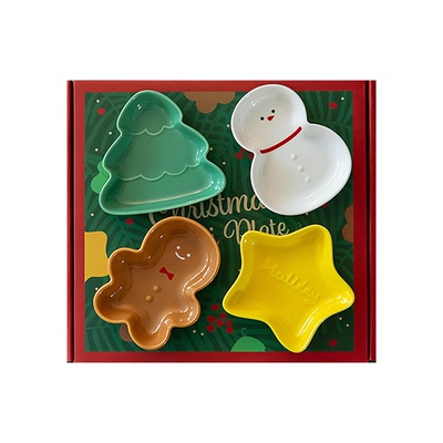 dailylike圣诞多用途陶瓷盘礼盒