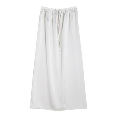 黛西西里醋酸真丝质感长款半身裙