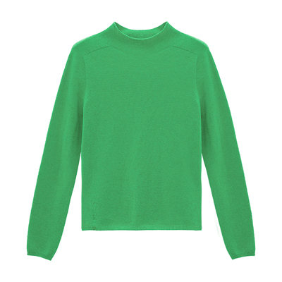 IAmMIX27纯色套头半高圆领羊毛衫