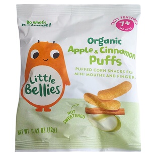 澳洲Little Bellies乐贝蕾婴幼儿水果草莓芒果泡芙圈宝宝辅食零食